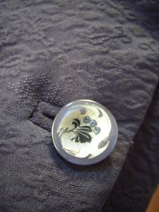 さくら工房　絹服(kimono-fuku)　フリルカラーオーダージャケット　ボタン　